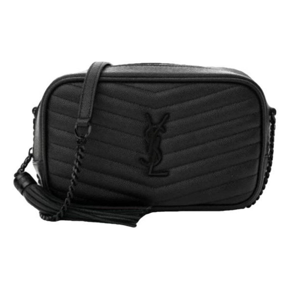 Saint Laurent Black Mini Lou Camera Bag